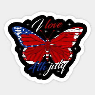 America Shirt 4th of July Patriotic T-shirt holiday Sticker